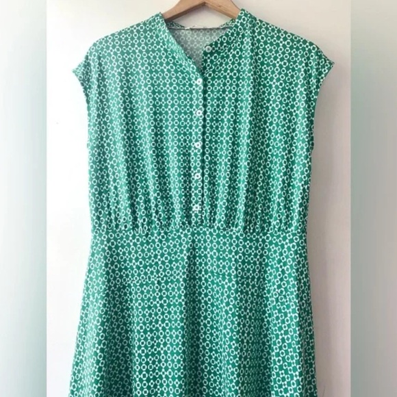 Boden Easy Jersey Green Shirt Dress - 8P - Picture 11 of 16